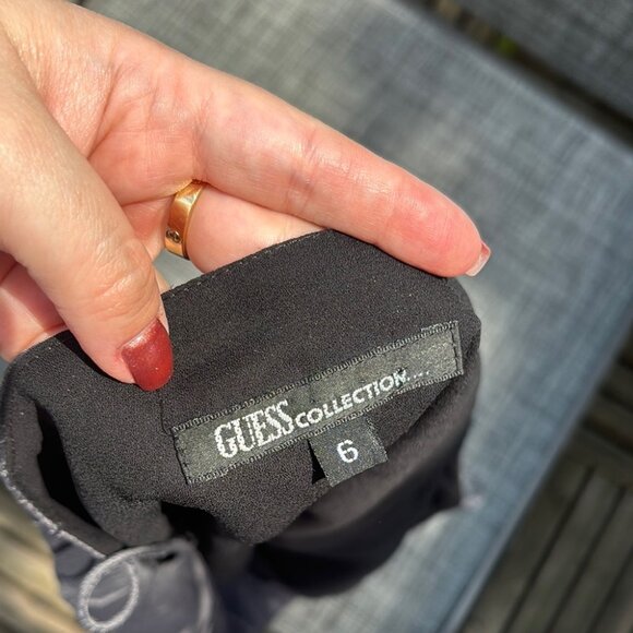 Vintage Y2K Silk Blend Guess Collection Gray Floral Corset Style Blouse Cami Top - Picture 10 of 12